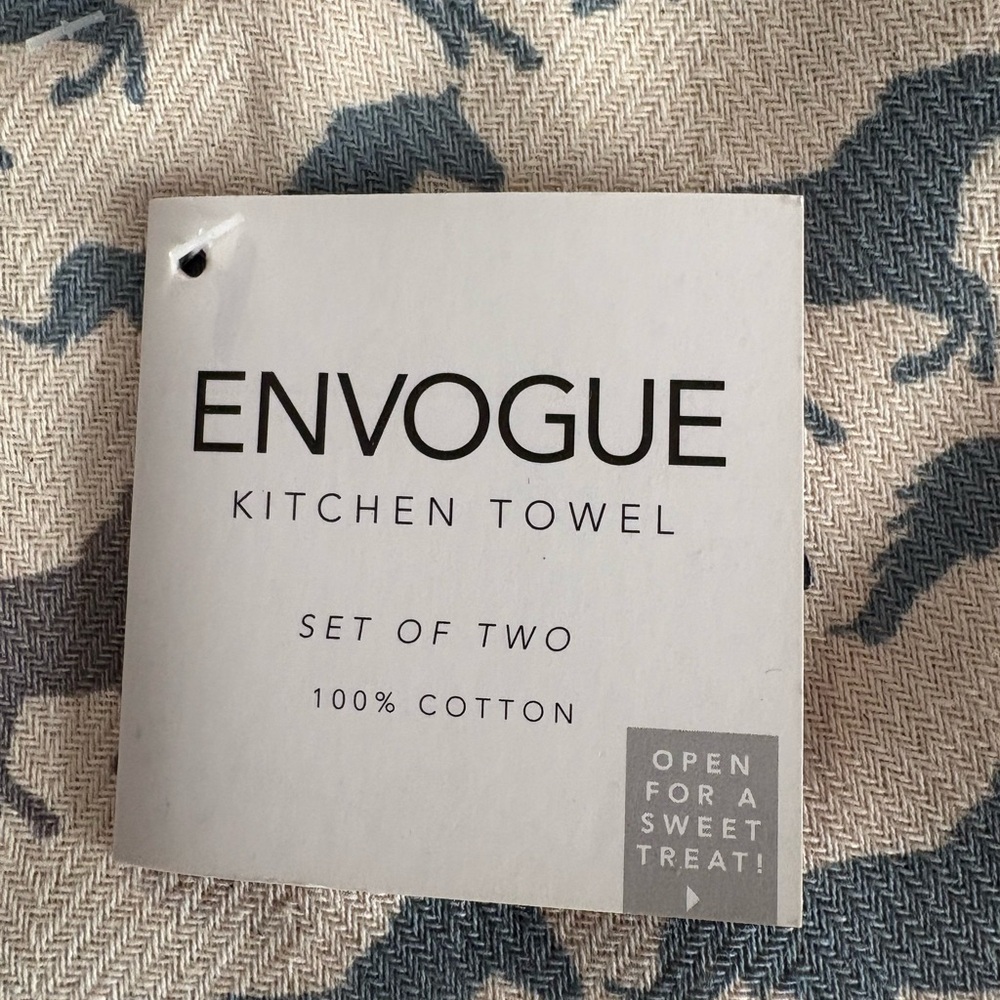 NWT Envogue Equestrian Print Kitchen Towel - Picture 4 of 4